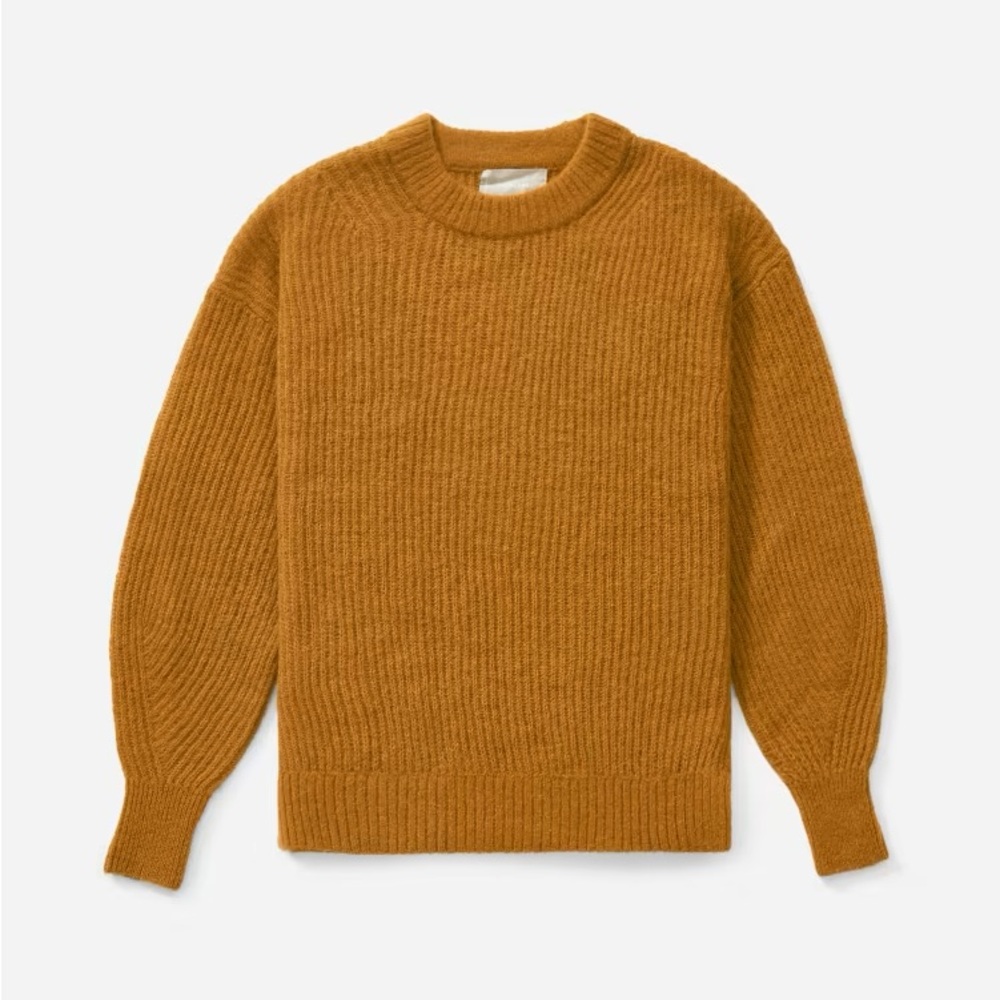 Everlane Alpaca Crew sweater in Mustard XS